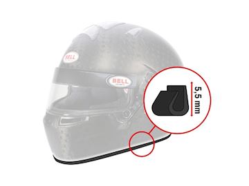 Bell rubber profile kit trim edge 1 m black