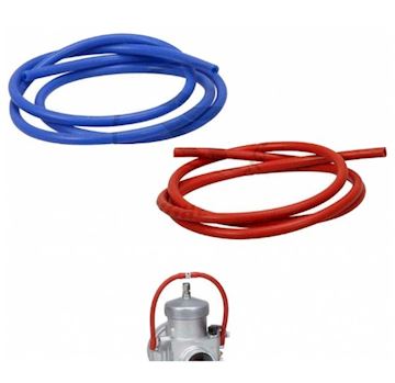 RR Siliconen slang 5x3mm  lengte 1000mm blauw